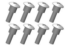 [ PROC-00250-026 ] Shoulder Screws - Steel - 8 pcs