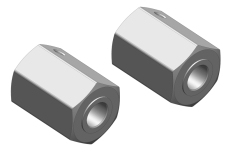 [ PROC-00250-035 ] Wheel Hex Adapter - Front - Aluminum - 2 pcs