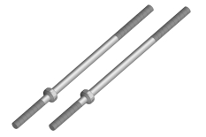 [ PROC-00250-052 ] Turnbuckle 80 mm - M3 - Steel - 2 pcs
