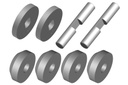 [ PROC-00250-075 ] Planetary Diff Gears - Metal - 1 Set