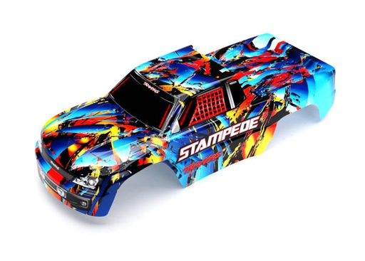 [ TRX-3648 ] Traxxas body Stampede rock n'roll (painted, decals applied)-TRX3648 