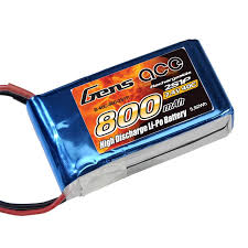 [ B-40C-800-2S1P ] Gens ace 7.4V 800Mah 40C 2s1p lipo battery