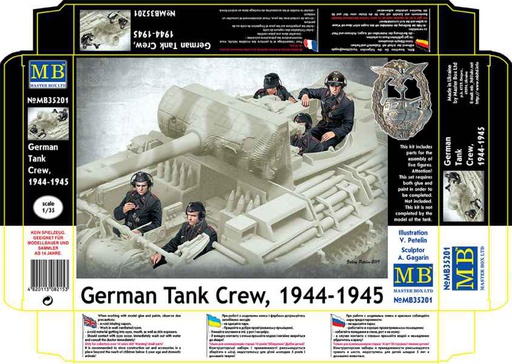 [ MB35201 ] Masterbox german tank crew 1944-45    1/35