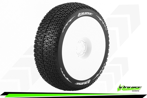 [ PROLR-T3100SW ] Louise RC - B-MAGLEV - 1/8 Buggy Banden Verlijmd op velg wit