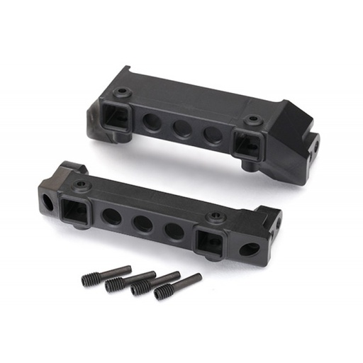 [ TRX-8237 ] Traxxas bumper mounts, front & rear/screw pins (4) - TRX8237