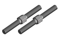 [ PROC-00180-130 ] Turnbuckle - M5 - 50mm - Steel - 2 pcs