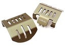 [ INC28417GUN ] Integy alloy front & rear differential skid plates for traxxas TRX-4