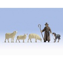 [ NO17901 ] Noch Schapen + Herder + Hond schaal O 1/43