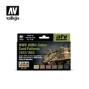 [ VAL71624 ] Vallejo WWII USMC colors snd patterns 1942 - 1945 (6x17ml)