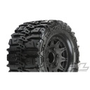 [ PR10168-10 ] Proline Trencher HP 2.8" all terrain BELTED truck tires mounted on raid black for stampede/rustler