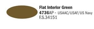 [ ITA-4736AP ] Italeri flat interior green 20ml