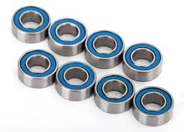 [ TRX-7019R ] Traxxas Ball Bearings,blue rubber sealed 4x8x3 - 8pcs