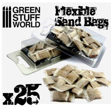 [ GSW9215 ] Green stuff world flexible sand bags (25 stuks)