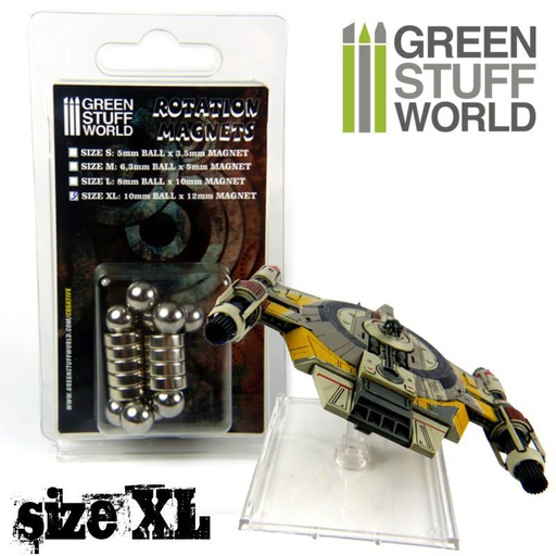 [ GSW9344 ] Green stuff world rotation magnets10mm ball 12mm magnet (XL size)