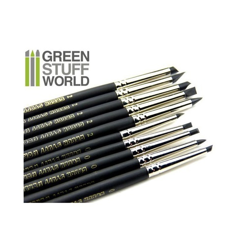 [ GSW9008 ] Green stuff world color shapers #0 & #2 firm black