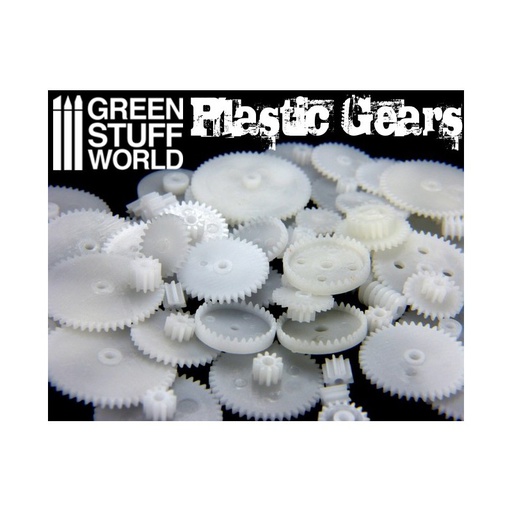 [ GSW1254 ] Green stuff world plastic gears (58pcs)