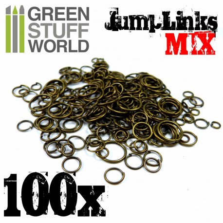 [ GSW8436554362202 ] Green stuff world jump rings mix messing