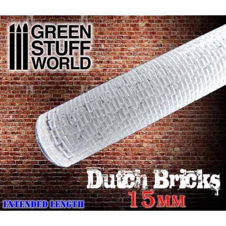 [ GSW1626 ] Green stuff world Dutch bricks 15mm rolling pin