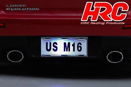 [ HRC8748A ] 1/10 Number Plate with LED set