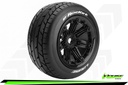 [ PROLR-T3286B ] Louise RC - ST-ROCKET - 1/8 Stadium Truck Tire Set - 3.8 Bead-lock rims - Hex 17mm