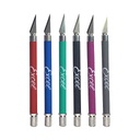 [ EX16018 ] Excel EXK18 Hobby mes grip on knife - blauw/zwart/grijs...