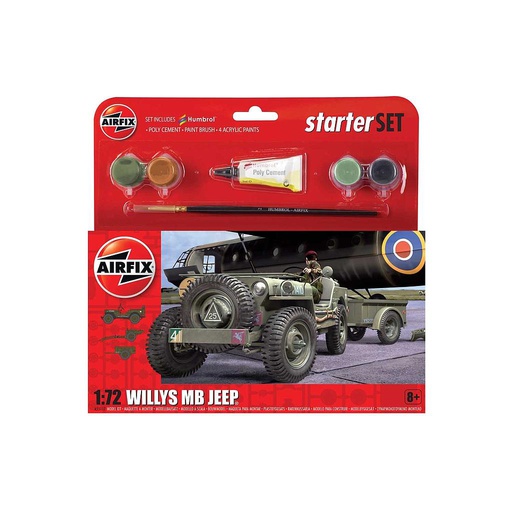 [ AIRA55117 ] Airfix willy' s MB Jeep   1/72 starterset