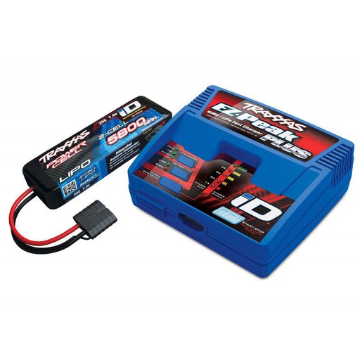 [ TRX-2992GX ] Traxxas 2S (1 x TRX2843X 7.4V lipo bat & 1 x TRX2970GX charger) - TRX2992GX 