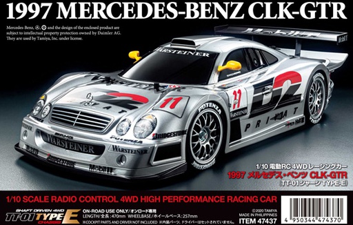 [ T47437 ] Tamiya 1997 Mercedes-Benz CLK-GTR TT-01E   1/10