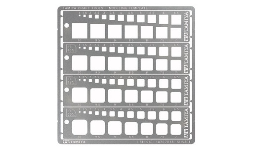 [ T74156 ] Tamiya modeling template square 1-10mm