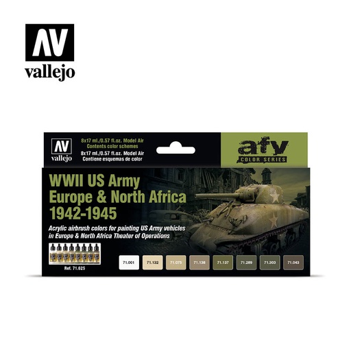 [ VAL71625 ] Vallejo WWII US Army Europe & North Africa 1942-1945