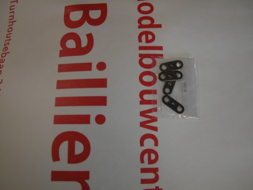 [ T9804921 ] Tamiya metaal plaatje/shackle voor 56348 truck  4st