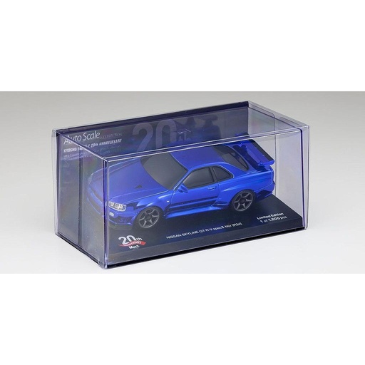 [ KMZP427CBL ]  Kyosho body mini z nissan skyline GTR R34 chrome blue 20th anniversary 