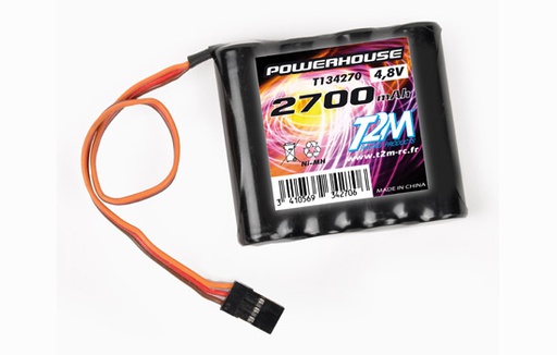 [ T2MT134270 ] T2M Akku RX 4.8 volt 2700 mah jr fiche