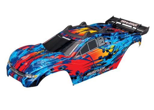 [ TRX-6717R ] Traxxas body traxxas rustler 4x4 VXL, red