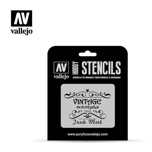 [ VALLET005 ] Vallejo Vint.Motorc.Sign 125x125 1/35