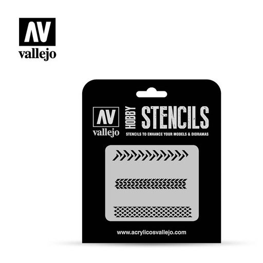 [ VALTX002 ] Vallejo Tyre Markings 125x125 1/35