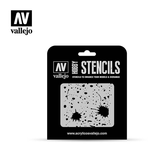 [ VALTX003 ] Vallejo Splash &amp; Stains 125x125 1/35