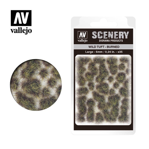 [ VALSC414 ] Vallejo Wild Tuft - Burned 6 mm.