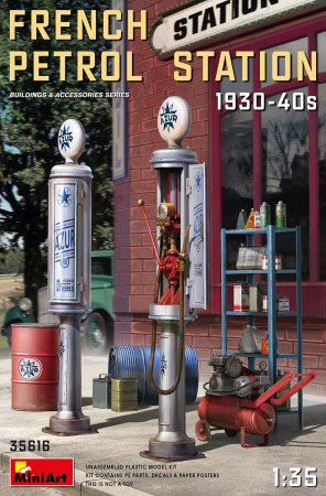 [ MINIART35616 ] French petrol station 1/35