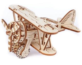 [ KR24804 ] Krick wooden city dubbeldekker vliegtuig 