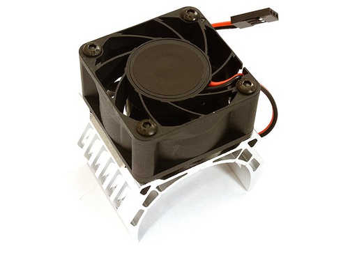 [ INC28606SILVER ] Integy 42mm motor heatsink 40x40mm cooling fan 17k rpm for 1/10