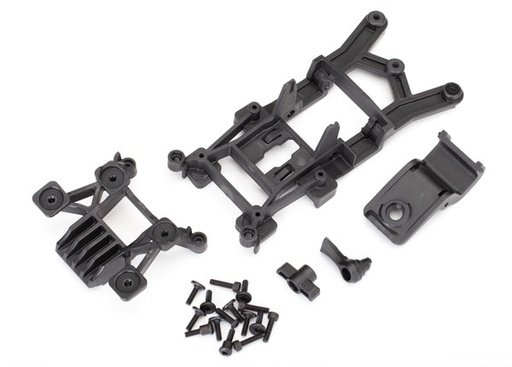 [ TRX-6720 ] Traxxas body mount, front & rear / 3x12mm CS (4)-TRX6720 