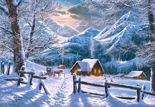 [ CASTOR151905 ] Castorland puzzle snowy morning (1500 stukjes)