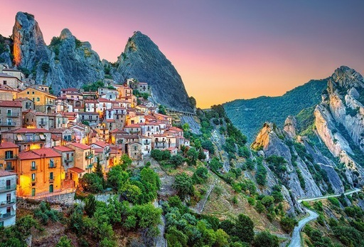 [ CASTOR151912 ] Castorland puzzle sunrise over castelmezzano (1500 stukjes)