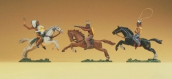 [ PRE54652 ] Preiser indian riding throwing his lasso 1/25 (1 figuur)
