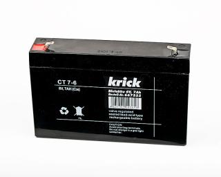 [ KR667255 ] Krick Lood Batterij 6V 7Ah