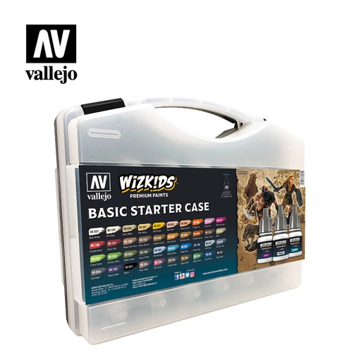 [ VAL80260 ] Vallejo wizkids basic starter case 40 pcs 