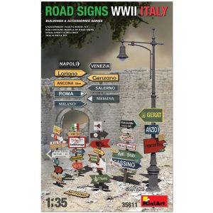 [ MINIART35611 ] Road Sign Italy WWII 1/35