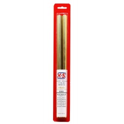 [ KS3407 ] K&S Messing staven 12 stuks 305 mm lang