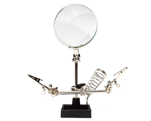 [ JRSHPCL2300 ] Shesto Hobby & Soldering Helping Hands with Large Glass Magnifier